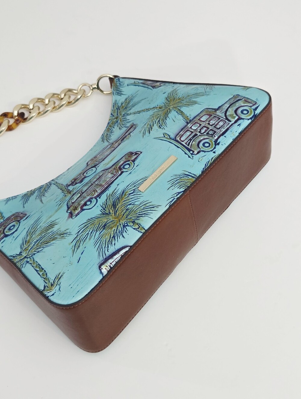 LIKE NEW BRAHMIN MOD ESME BAG - TROPIC BLUE COPA CABANA - Picture 9 of 9